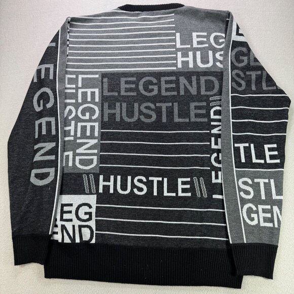 Diamond Stash Sweater Mens L Legend Hustle Crewneck Pullover Long Sleeves - Picture 3 of 7